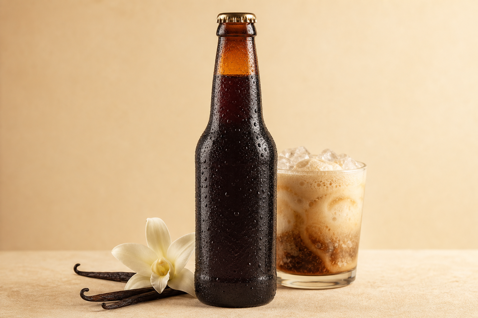 Frostie vanilla root beer bottle